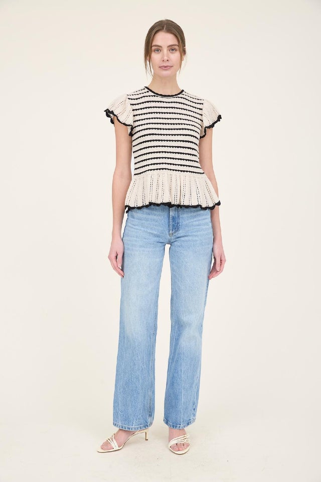 ☆AVANDRESS☆ Thin Bootscut Pants COTTON IVORY AD41PT14CIV MUSINSA | AVANDRESS Thin Bootscut Pants LIGHT BLUE