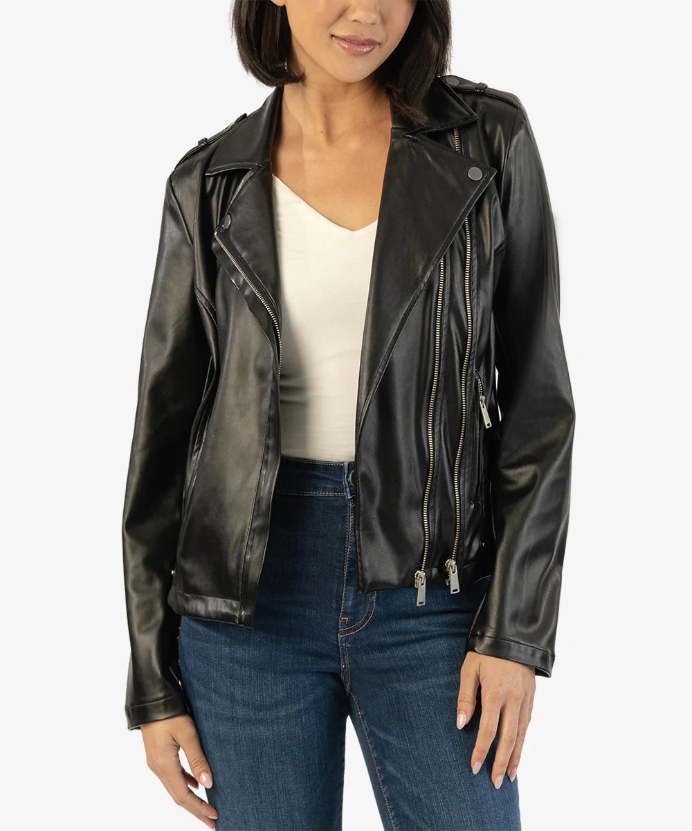 Kut from the Kloth Black Maeve Moto Jacket